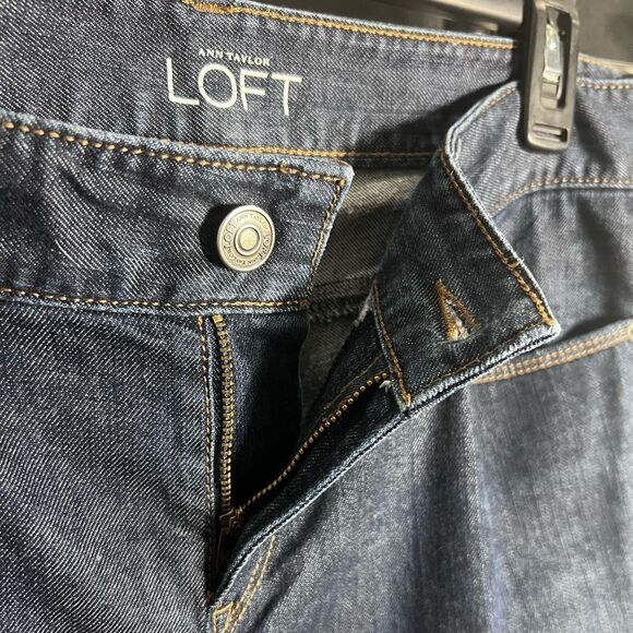 Loft Curvy Straight leg jeans Vintage Dark Wash Size 10/30 - Picture 7 of 16